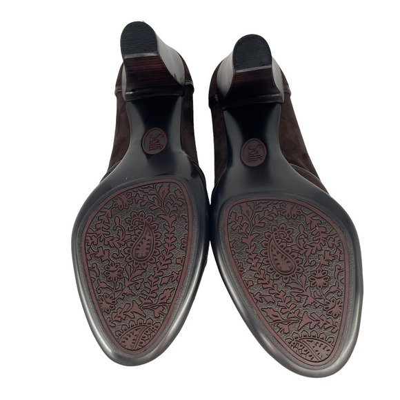 Sofft Brown Suede Upper Open Toe Heel Shoe Size 7.5 - Picture 5 of 7